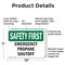 Signmission Emergency Propane Shutoff, 10 in W x Rectangle, Plastic OS-2PACK-SF-P-710-L-10584 - alternate 5